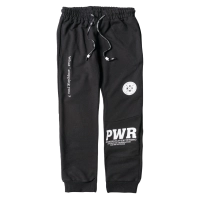 Παιδικό παντελόνι φόρμας για αγόρια PWR Μαύρο αγορίστικο ποιοτικό αθλητικό άνετο μοντέρνο οικονομικό
