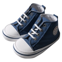 Βρεφικά παπούτσια για αγόρια Stary Μπλε αγορίστικα μποτάκια με κορδόνια μοντέρνα