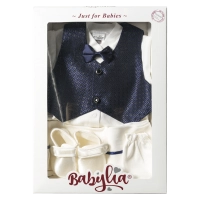 Βρεφικό σετ για νεογέννητα αγόρια Throne Μπλε κοριτσίστικο κορδέλα παπούτσια φόρεμα δώρο σε κουτί