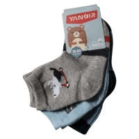 Βρεφικές κάλτσες Yanoir για αγόρια Dinosaur σετ 3 ζευγάρια αγορίστικο μοντέρνο οικονομικό με σχέδια