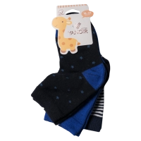 Βρεφικές κάλτσες Yanoir για αγόρια Stars σετ 3 ζευγάρια μοντέρνο οικονομικό με σχέδια ριγέ αγορίστικο
