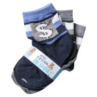 Βρεφικές κάλτσες Dolar για αγόρια σετ 3 ζευγάρια αγορίστικες με σχέδια χειμερινές οικονομικές