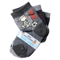 Βρεφικές κάλτσες Sport Boy για αγόρια σετ 3 ζευγάρια αγορίστικες με σχέδια χειμερινές οικονομικές