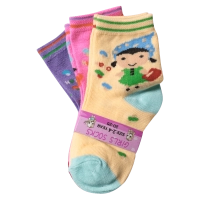 Παιδικές κάλτσες για κορίτσια Cute Girl σετ 3 ζευγάρια κοριτσίστικες ποιοτικές μοντέρνες με σχέδια