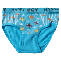 Παιδικό σλιπ βρακάκι για αγόρια Happy Boy Airplane Γαλάζιο αγορίστικο ποιοτικό εσώρουχο με σχέδια