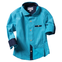 Παιδικό πουκάμισο για αγόρια Accord τυρκουάζ καλά πουκάμισα για αγοράκια ετών βαμβακερά μοντέρνα ιδιαίτερα online