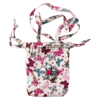 Παιδική χειροποίητη βαμβακεή τσάντα για κορίτσια Butterfly Φούξια 1