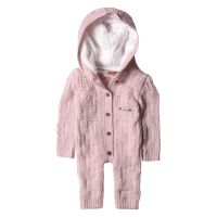Βρεφικό φορμάκι εξόδου για κορίτσια Knitted Ροζ κοριτσίστικο πλεκτό ποιοτικό μοντέρνο ζεστό