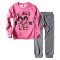 Παιδικό σετ φόρμας για κορίτσια Girl Power 82 Ροζ