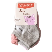 Παιδικές κάλτσες για κορίτσια Kitty σετ 3 ζευγάρια