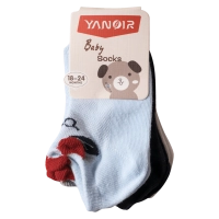Παιδικές κάλτσες για αγόρια Bear σετ 3 ζευγάρια 