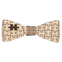 Παιδικό ξύλινο παπιγιόν για αγόρια Puzzle