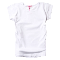 Παιδική μπλούζα μονόχρωμη Basic άσπρο μπλουζάκια μονόχρωμα για εκδηλώσεις κορίτσια αγόρια ετών κοντομάνικα Online