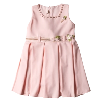 Παιδικό φόρεμα για κορίτσια Syracuse Σομόν χαριτωμένο με ζώνη και στρας online