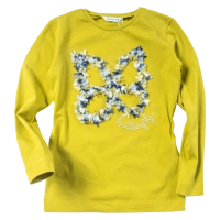 Παιδική μπλούζα Mayoral για κορίτσια Butterfly Λάιμ κοριτσίστικες μοντέρνες εποχιακές μπλούζες