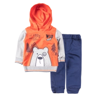Βρεφικό σετ φόρμας για αγόρια Bear Πορτοκαλί αγορίστικες μοντέρνες αθλητικές φόρμες