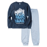 Παιδική πιτζάμα Joyce για αγόρια Make your Own Trail Μπλε