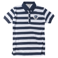 Παιδική μπλούζα New College για αγόρια Adventure Μπλε αγορίστικες πόλο κοντομάνικες μπλούζες