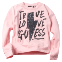 Παιδική μπλούζα GUESS για κορίτσια True Lovers Ροζ
