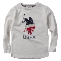 Παιδική μπλούζα US POLO για αγόρια USA Άσπρο