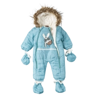 Βρεφικό φορμάκι εξόδου για αγόρια Cool Girrafe Μέντα αγορίστικα ζεστά μοντέρνα χειμερινά