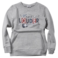 Παιδική μπλούζα Name it για αγόρια Louder γκρι αγορίστικα καθημερινά επώνυμα οικονομικά