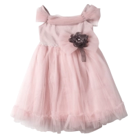 Παιδικό φόρεμα για κορίτσια Bella ροζ κοριτσίστικα επίσημα εντυπωσιακά αμπιγιέ για γάμο βάφτιση