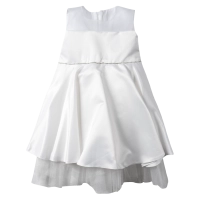 Παιδικό φόρεμα για κορίτσια Penelope λευκό κοριτσίστικα επίσημα για γάμο για βάφτιση αμπιγιέ μοντέρνα