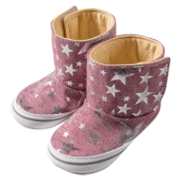 Βρεφικά παπούτσια αγκαλιάς για κορίτσια Stars ροζ κοριτσίστικα καθημερινά οικονομικά για βόλτα