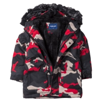 Παιδικό μπουφάν για αγόρια Winter Βoy Κόκκινο αγορίστικα μοντέρνα ζεστά μπουφάν