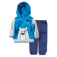Βρεφικό σετ φόρμας για αγόρια Bear Μπλε αγορίστικες μοντέρνες αθλητικές φόρμες