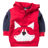Βρεφική μπλούζα New College για αγόρια Fox κόκκινο αγορίστικα οικονομικά καθημερινά