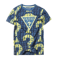 Παιδική μπλούζα GUESS για αγόρια Question mark μπλε