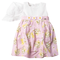 Bρεφικό φόρεμα Εβίτα για κορίτσια Daisies Ροζ