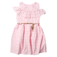 Παιδικό φόρεμα Εβίτα για κορίτσια Girly Ροζ