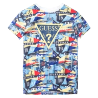 Παιδική μπλούζα GUESS για αγόρια Anchor πολύχρωμο αγορίστικα επώνυμα μοντέρνα κλασικά casualanchor