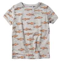 Παιδική μπλούζα Name it για αγόρια Shark μπεζ