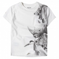 Παιδική μπλούζα Mayoral για αγόρια Zoo άσπρο