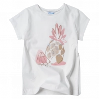 Παιδική μπλούζα Mayoral για κορίτσια Pineapple Άσπρο