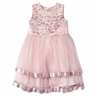 Παιδικό αμπιγέ φόρεμα για κορίτσια Delilah ροζ
