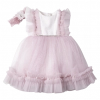 Βρεφικό αμπιγέ φόρεμα για κορίτσια Casey Λιλά
