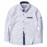 Παιδικό πουκάμισο για αγόρια Bradford άσπρο 5-13