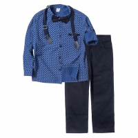 Παιδικό σετ με πουκάμισο για αγόρια Surt μπλε 5-8