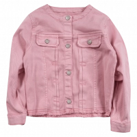 Παιδικό τζιν μπουφάν Mayoral για κορίτσια Sweet ροζ κοριτσίστικα μονόχρωμα επώνυμα ρούχα μακρυμάνικα  (1)