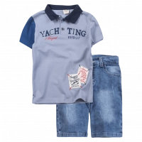 Παιδικό σετ για αγόρια Υachting γαλάζιο καθημερινά αγορίστικα μοντέρνα online (1)