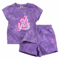 Παιδικό σετ New College για κορίτσια Oh yes μωβ καθημερινά κοριτσίστικα tie dye σετ online (1)