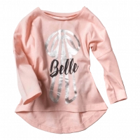 Παιδική μπλούζα MINOTI για κορίτσια Belle ροζ εποχιακές ανοιξιάτικές μπλούζες ετών