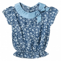Παιδική Μπλούζα για κορίτσια Les Amies μπλε καλοκαιρινές crop top online
