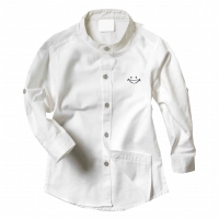 Παιδικό πουκάμισο για αγόρια Sandy Kids άσπρο βαμβακερά πουκαμισα αγορίστικα