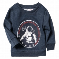 Παιδική Μπλούζα Φούτερ MINOTI για Αγόρια Spaceman Γκρι Σκούρο